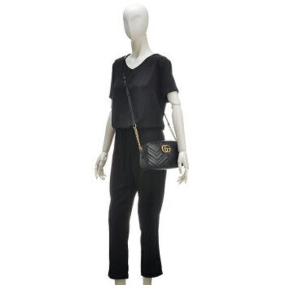 Gucci GG Marmont Shoulder Bag Black - Picture 7 of 7